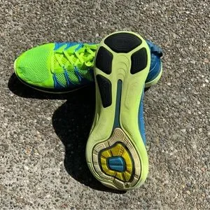 Nike Flyknit Lunar 2 Blue and Lime Green Size  15. s-l400.jpg main image 2